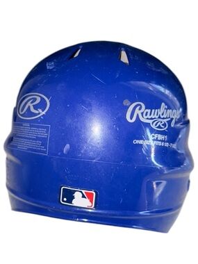 Rawlings Royal Blue Baseball Batting Helmet MBL Logo CFBH1 model